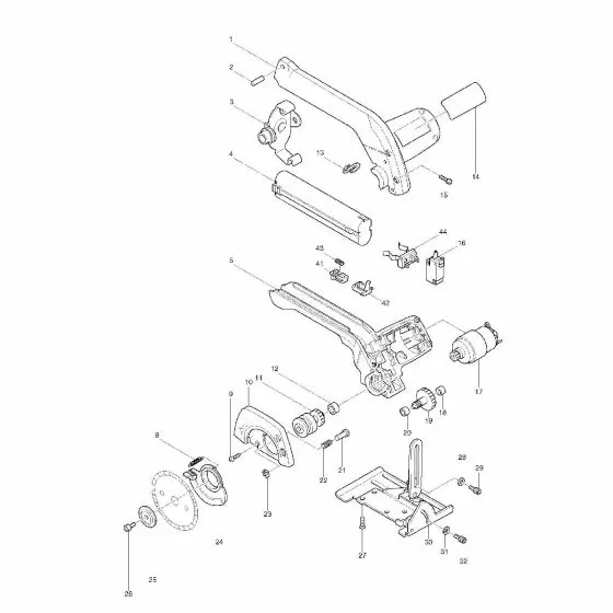 Makita 5090D Spare Parts List