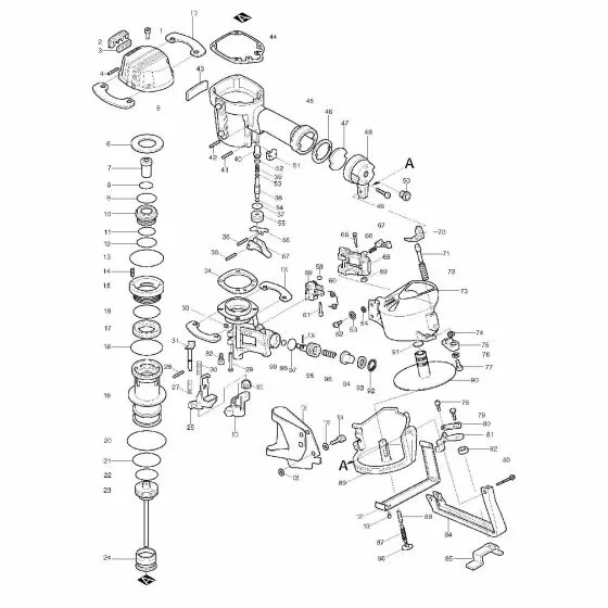 Makita AN451 'HOLDER  AN451 343879-9 Spare Part