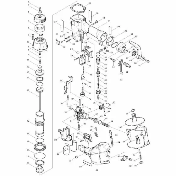 Makita AN504 'MAGAZINE CAP  AN504 417596-8 Spare Part