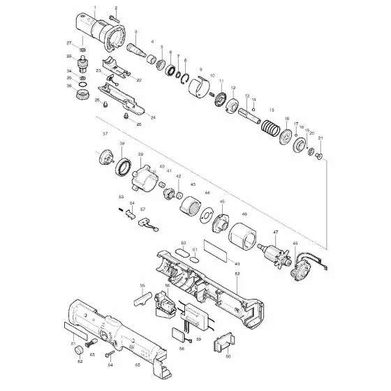 Makita BFL080F Spare Parts List