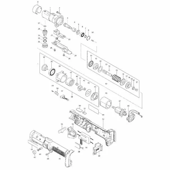 Makita BFL082F Spare Parts List