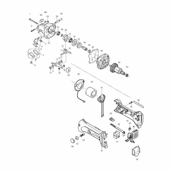 Makita BJS160 Spare Parts List