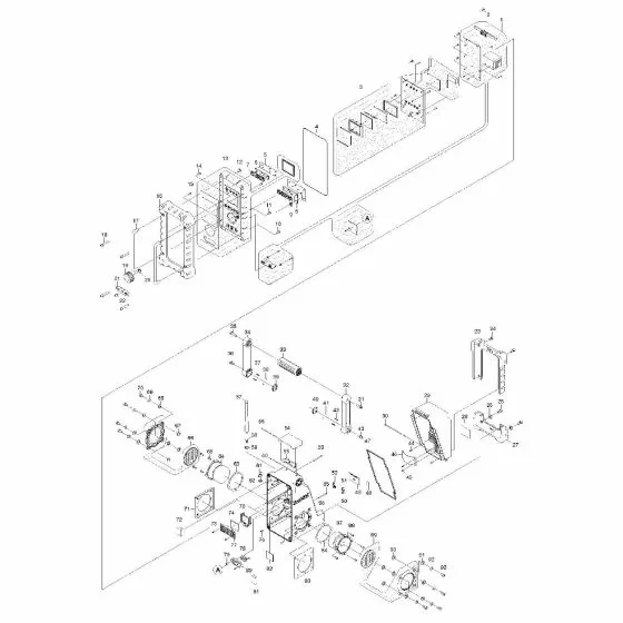 Makita BMR100 Spare Parts List