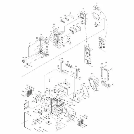 Makita BMR103B Spare Parts List