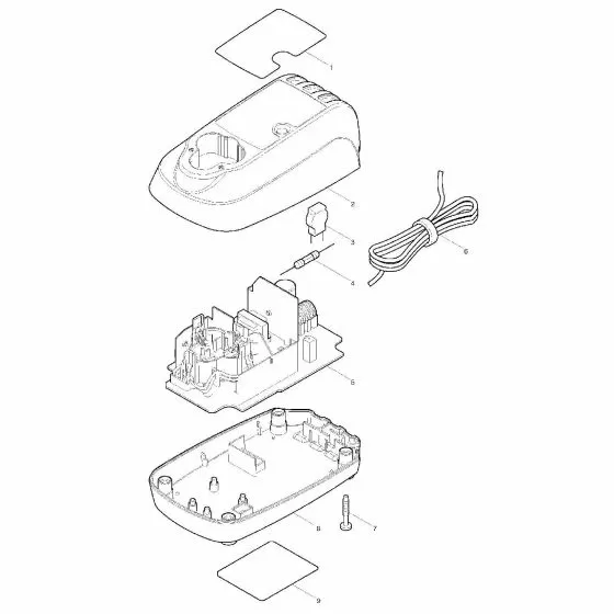 Makita DC10WA CHARGING CIRCUIT COMP DC10WA 631836-2 Spare Part