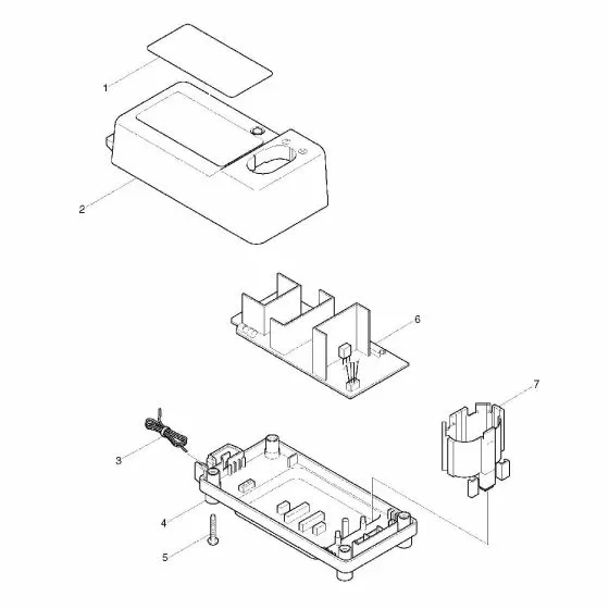 Makita DC1411 Spare Parts List