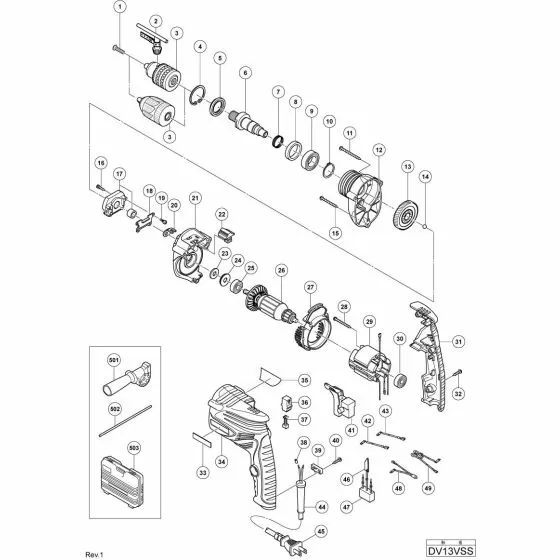 Hitachi DV13VSS  330717 Spare Part