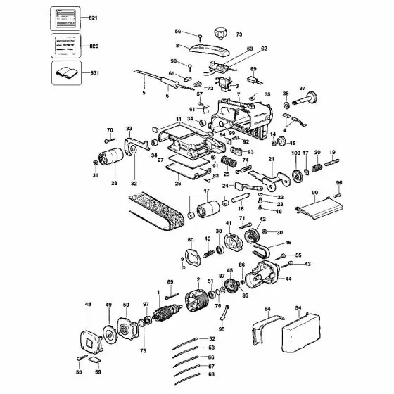 Dewalt DW431 Spare Parts List Type 5