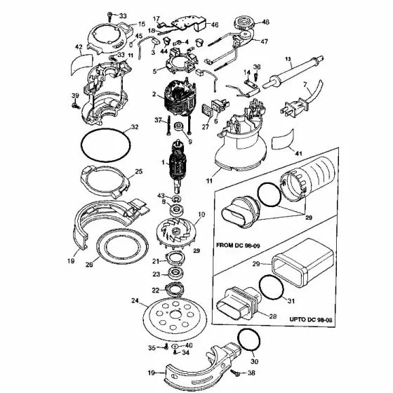 Dewalt DW423 BRAND LABEL 577385-00 Spare Part Type 4