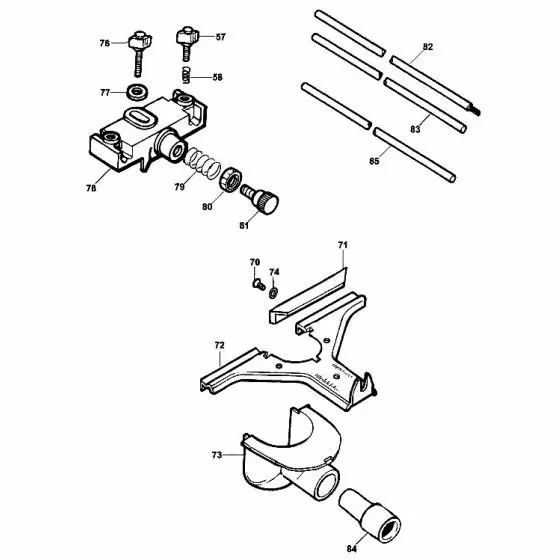 Dewalt DW6913 Spare Parts List Type 1