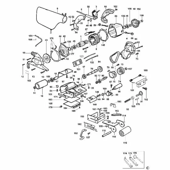 Dewalt DW650 Spare Parts List Type 6