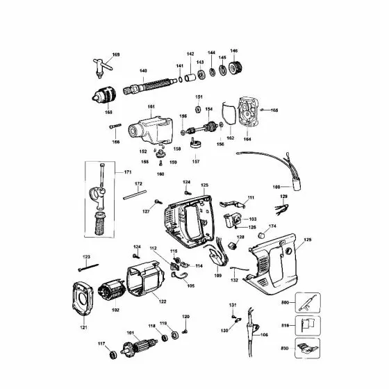 Dewalt DW516 O RING 323711-34 Spare Part Type 3