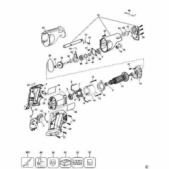 Dewalt DW938K RING, BRUSH 382178-01 Spare Part Type 2