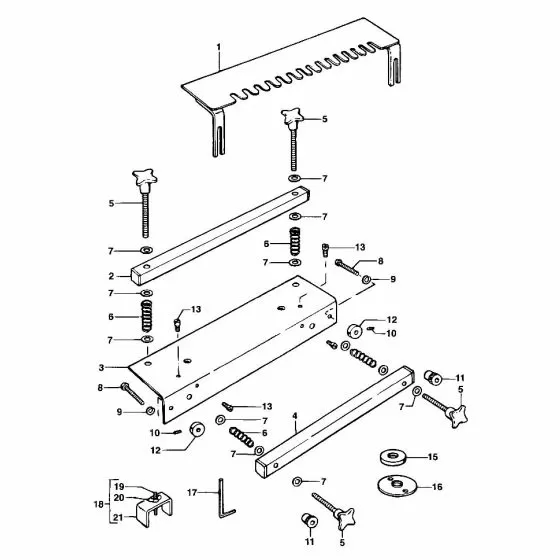 Dewalt DE6251 Spare Parts List Type 1