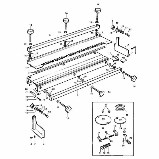 Dewalt DE6252 Spare Parts List Type 1