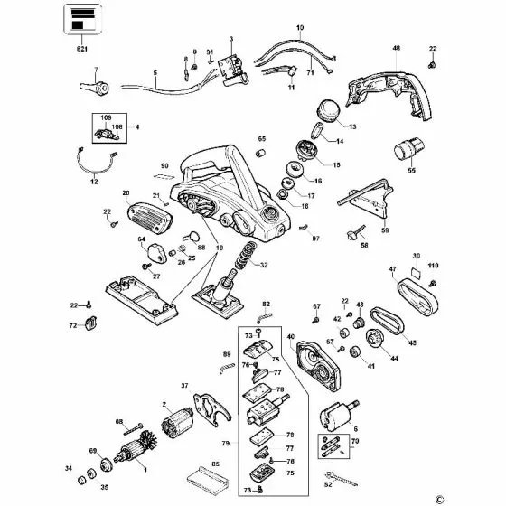 Dewalt DW680 S.A. GEAR CAP 327420-00 Spare Part Type 2