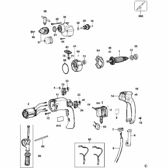 Dewalt DW205 SCREW 330019-13 Spare Part Type 2