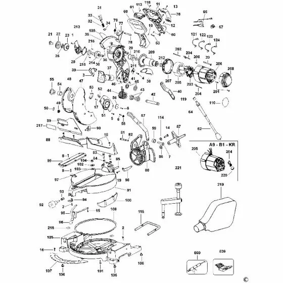 Dewalt DW703 LABEL 395021-00 Spare Part Type 3