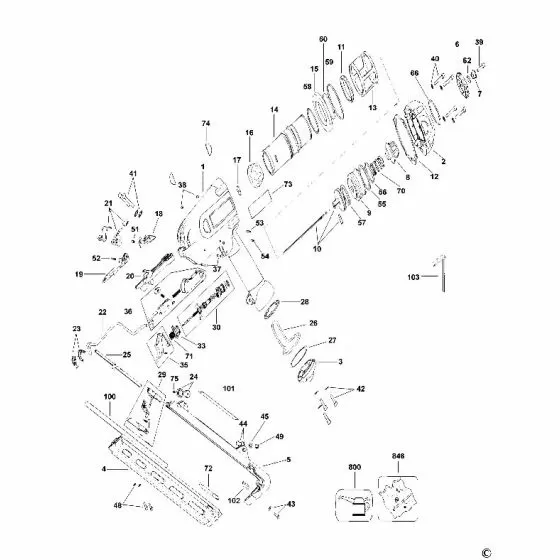 Dewalt D51275K Spare Parts List Type 1