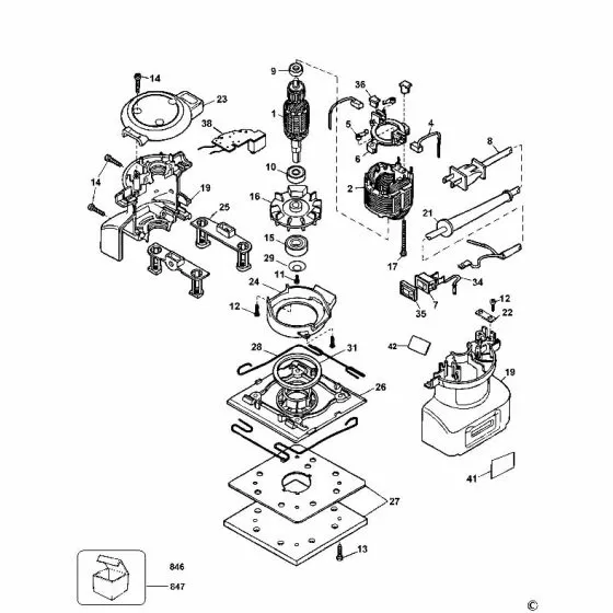 Dewalt DW411 Spare Parts List Type 4