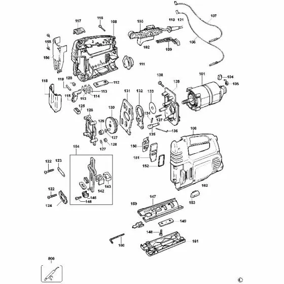 Dewalt DW319 Spare Parts List Type 3