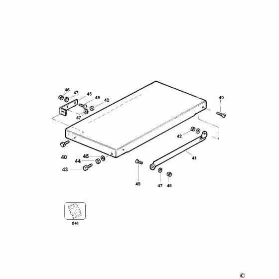 Dewalt D274001 WASHER M8 860073-03 Spare Part Type 1