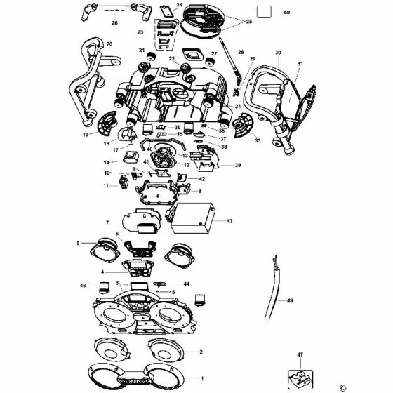 Dewalt DC011 PCB SA 596800-37 Spare Part Type 1