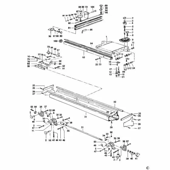 Dewalt DE3471 Spare Parts List Type 1