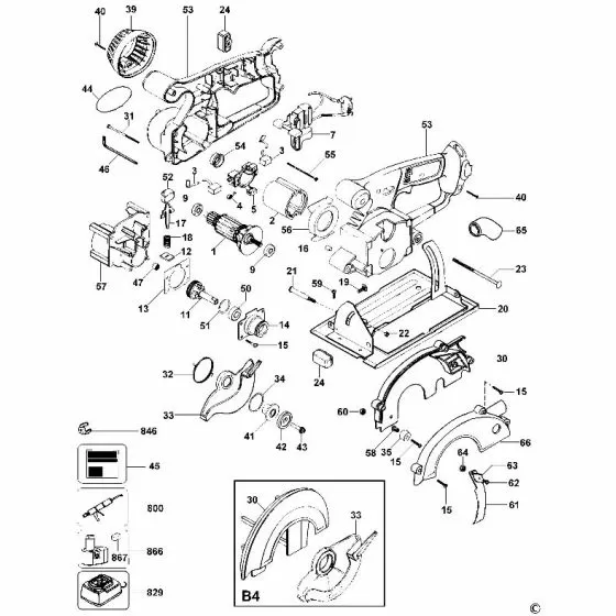 Dewalt DW935K Spare Parts List Type 3