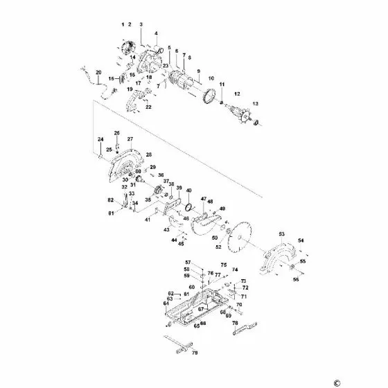 Dewalt D23700 Spare Parts List Type 1