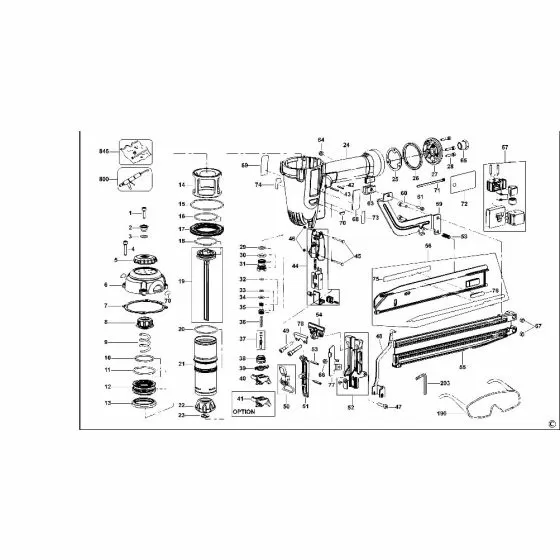 Dewalt D51430 BOLT 623299-00 Spare Part Type 2