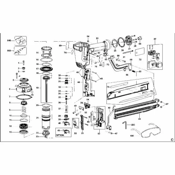 Dewalt D51431 BUSHING 623226-00 Spare Part Type 2