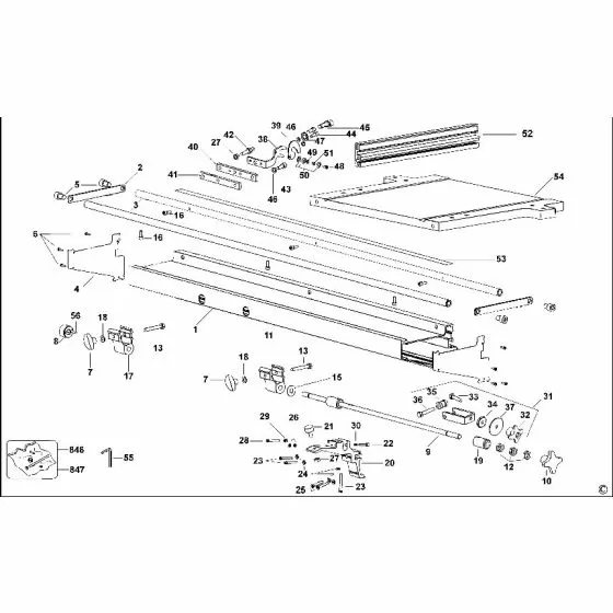 Dewalt D271055 PLATE 942154-00 Spare Part Type 1