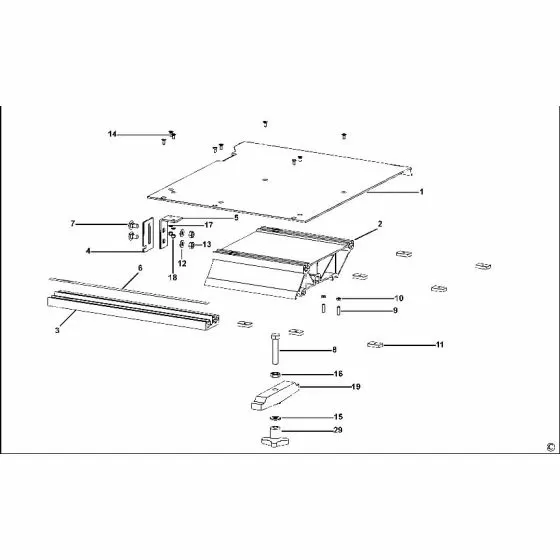 Dewalt DE3472 Spare Parts List Type 1