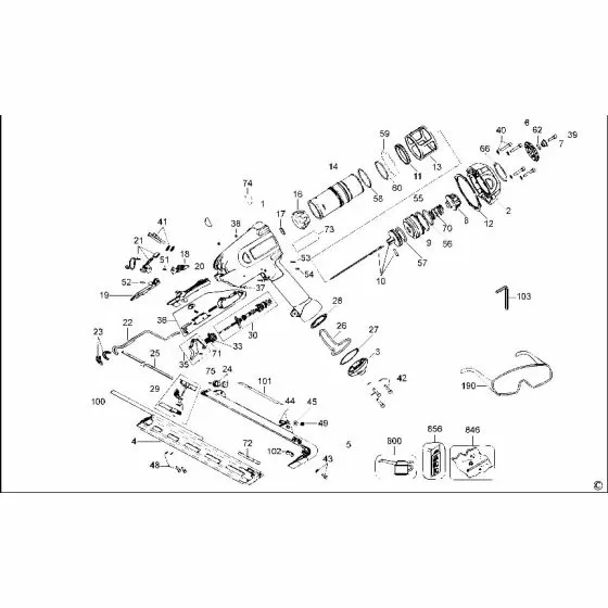 Dewalt D51275K Spare Parts List Type 2