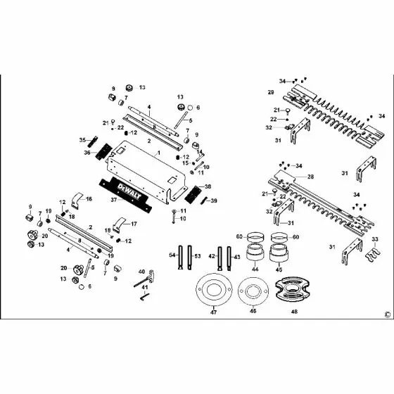 Dewalt DE6212 Spare Parts List Type 1