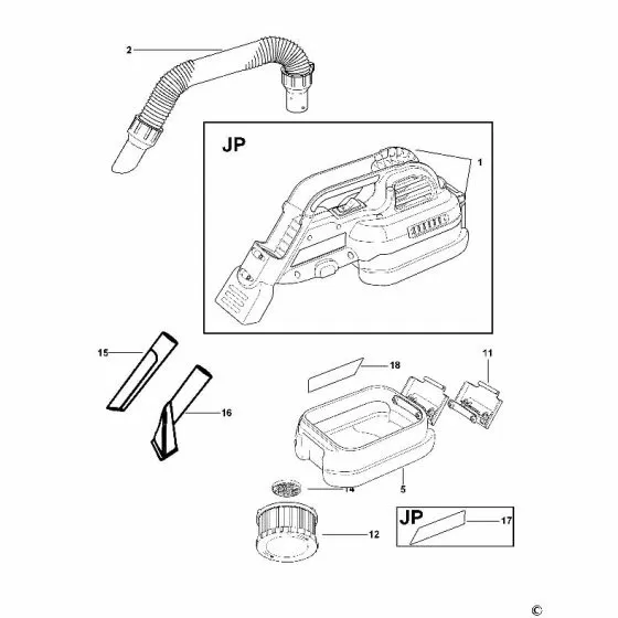 Dewalt DC515N HOSE SA 1002086-00 Spare Part Type 1