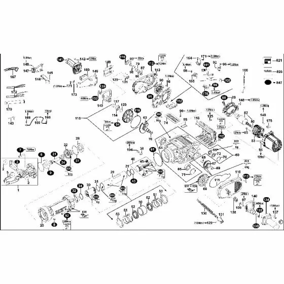 Dewalt D25980 SCREW 324006-02 Spare Part Type 3