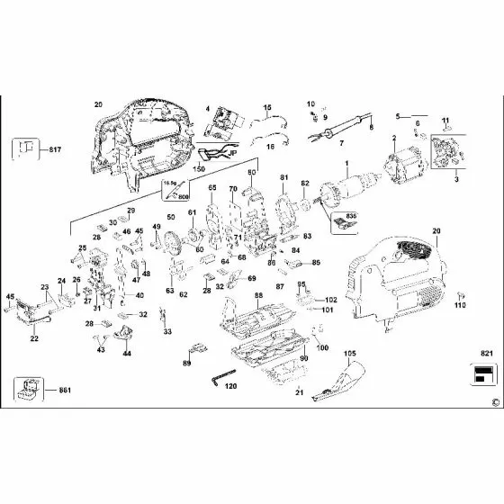 Dewalt DW341K Spare Parts List Type 2