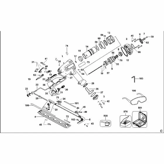 Dewalt D51275K Spare Parts List Type 3