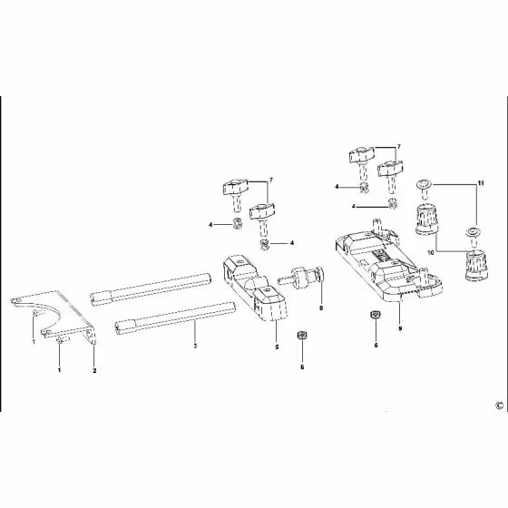 Dewalt DWS5031 Spare Parts List Type 12