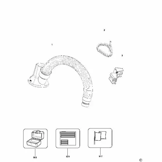 Dewalt DWH052 Spare Parts List Type 1