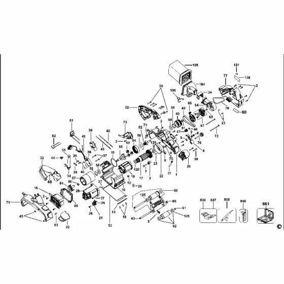 Dewalt DW433 Spare Parts List Type 2