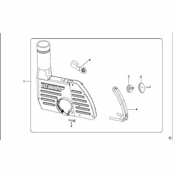 Dewalt DWE46100 Spare Parts List Type 1