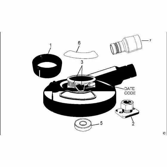 Dewalt DWE46170 Spare Parts List Type 1