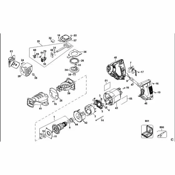 Dewalt DW304PK Spare Parts List Type 4