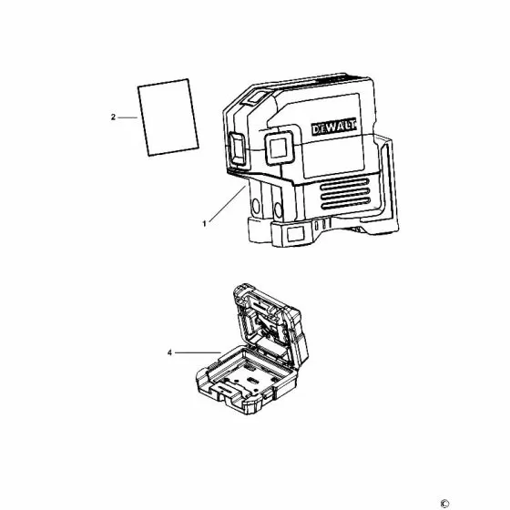 Dewalt DW0851 Spare Parts List Type 1