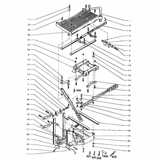 Dewalt DW601 Spare Parts List Type 1