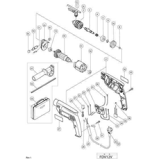 Hitachi FDV12V OPTIONAL ACCESSORIES Spare Part