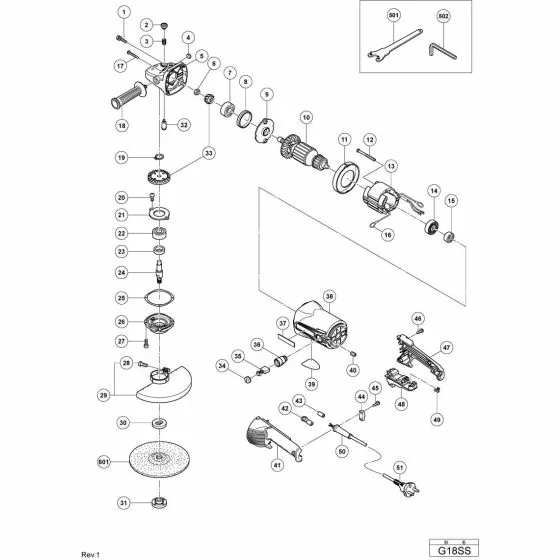 Hitachi G18SS DUST SEAL 330029 Spare Part